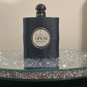 Empty YSL black opium 3 Fl oz perfume bottle yves saint laurent women
